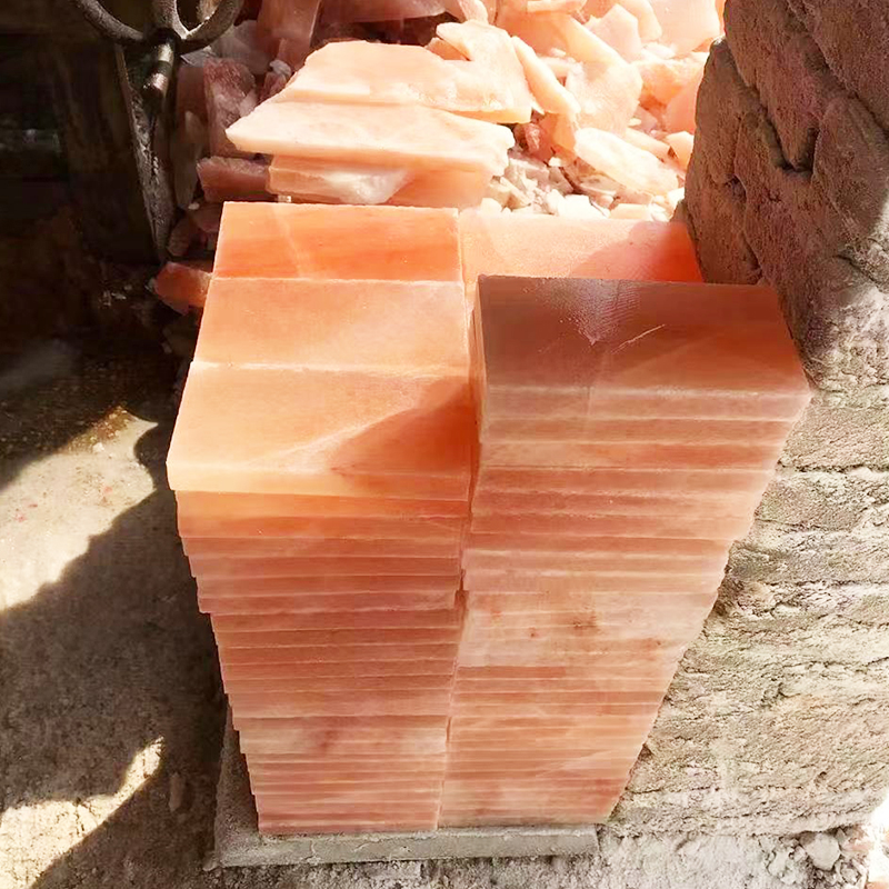 Imported Himalayan salt brick salt block Western food natural rose salt plate sweat steam room factory direct sales can be customized