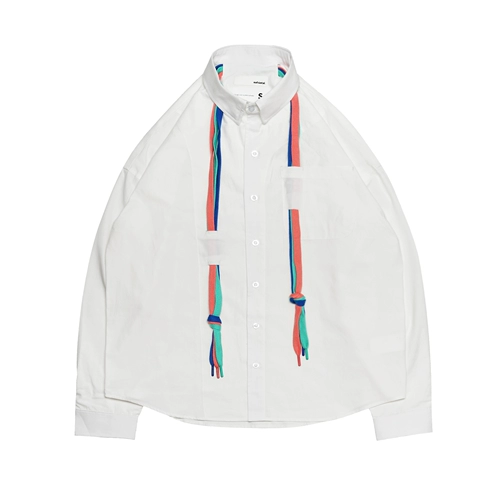 EAFINETAL. Плетеная белая рубашка для отдыха, оверсайз