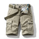 ຄົນອັບເດດ: ກາງແຈ້ງ Summer Cargo Shorts ຜູ້ຊາຍຫ້າຈຸດ Pants Loose Multi-Pocket ຫ້າຈຸດ Pure ຝ້າຍກິລາ Pants ຝ້າຍ