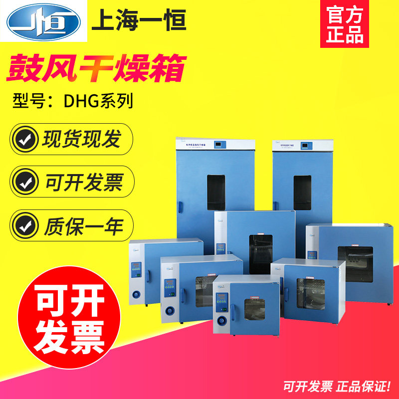 上海一恒DHG-9013A/9023A/9053A电热鼓风干燥箱500W不锈钢干燥箱