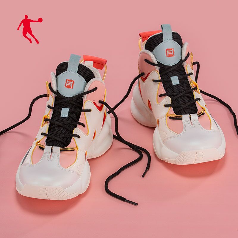 Jordan sports shoes women's 2022 winter new anti-skid combat shoes students shock-absorbing high-top basketball shoes women