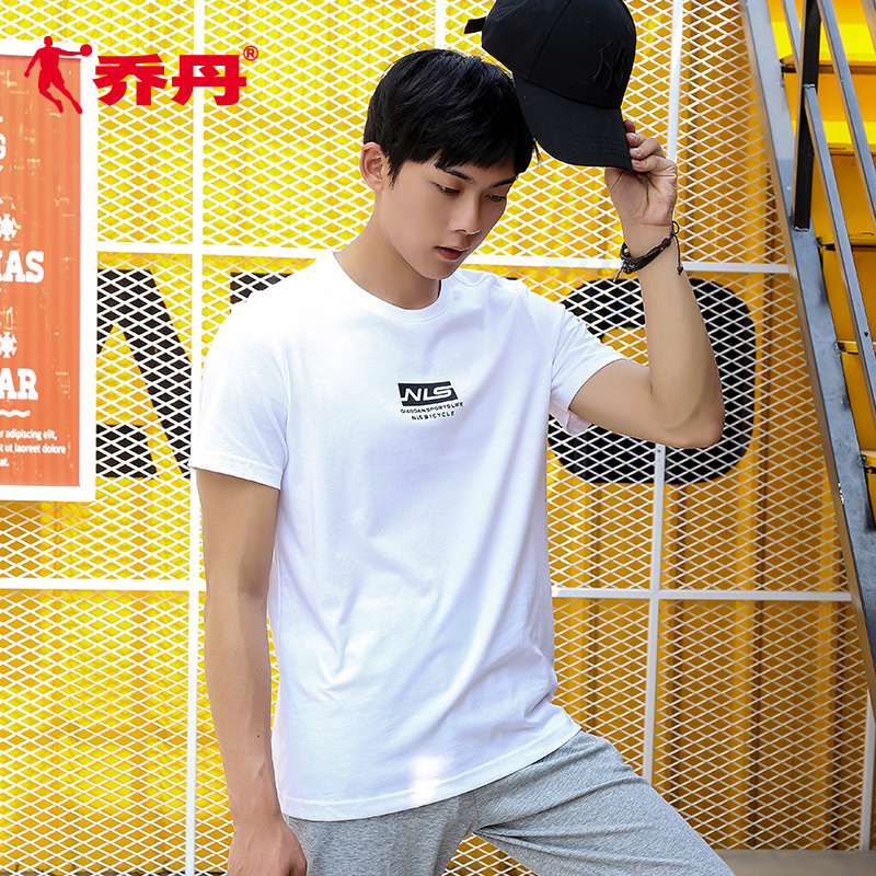 Jordan men's short-sleeved T-shirt 2022 autumn round neck breathable T-shirt men's sports top casual short-sleeved T-shirt