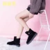 Giày tuyết nữ ống ngắn 2018 mùa đông mới bốt ngắn phiên bản Hàn Quốc của đôi giày cotton sinh viên hoang dã cộng với đôi giày nhung chống trượt ấm