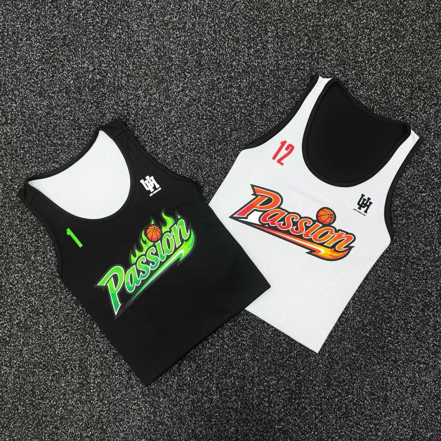 товар из китая uhballer美式双面篮球服套装男id定制两面穿速干球衣比赛训练队服 Uhballr