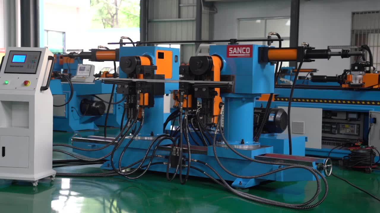 Double Head Hydraulic Square Pipe Tube Bending Machine For Steel Metal