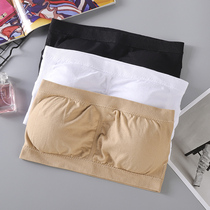 2 pieces of non-slip non-slip large size fat mm anti-light brashem bra underwear with chest pad black gathering seamless bottoming