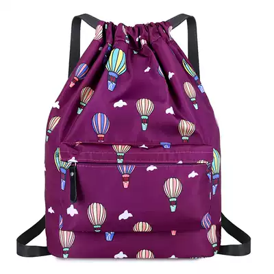 Corset pocket drawstring back bag women outdoor travel sports fitness yoga bag simple folding bag waterproof backpack