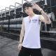 Băng lụa nam vest thương hiệu thể thao thể thao không tay áo thun cotton thoáng khí vest vai mùa hè cá tính mặc xu hướng - Áo vest cotton