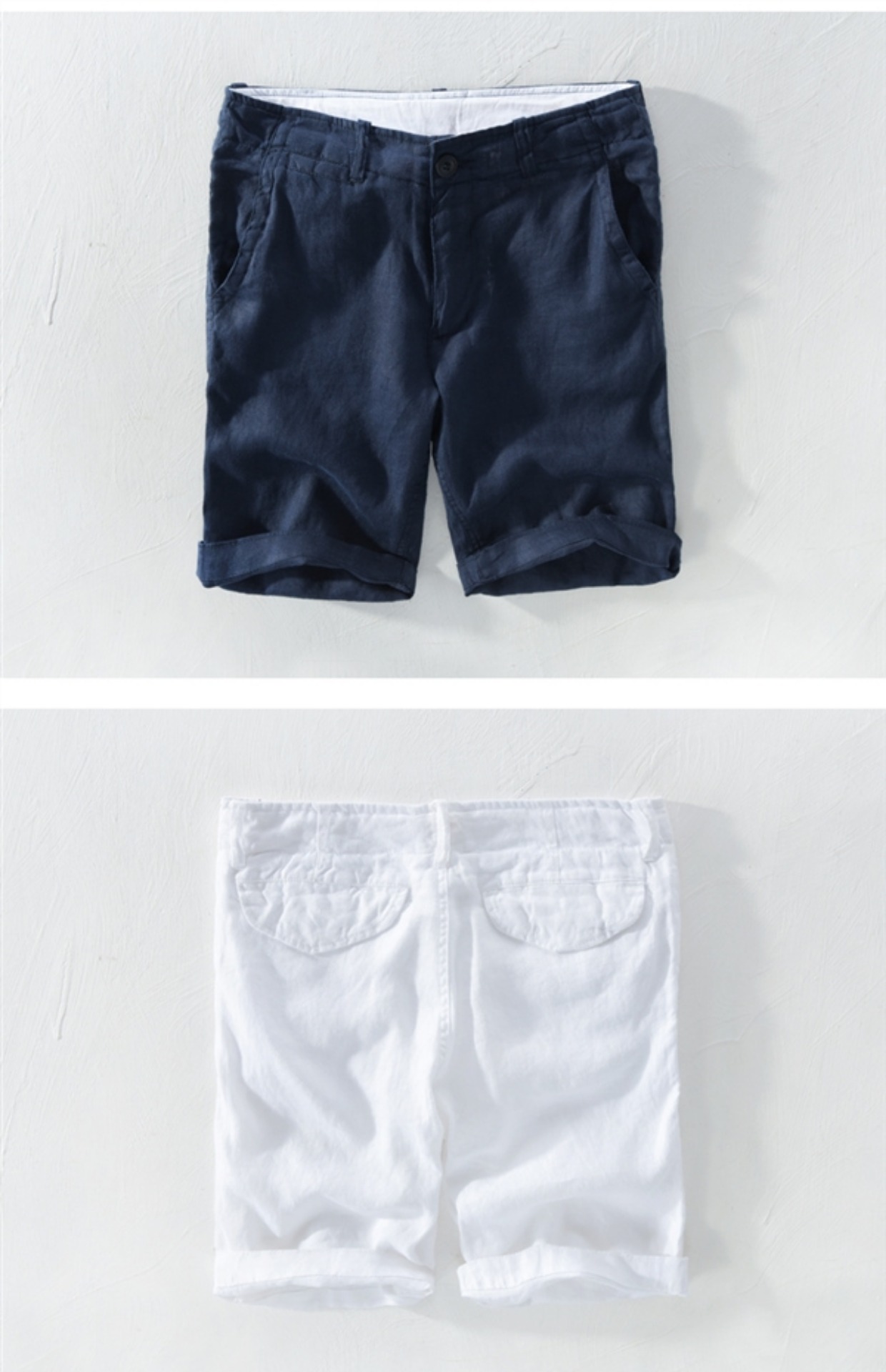 Quần short nam tinh khiết năm điểm kích thước lớn quần short quần rộng bãi biển nam xu hướng mùa hè giản dị eo quần màu thuần quần đi biển đẹp rẻ