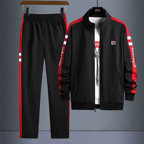 Демисезонный спортивный костюм, кардиган для отдыха, спортивный комплект, оверсайз