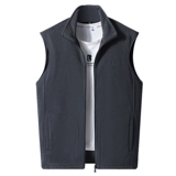 Демисезонный модный жилет без рукавов, удерживающая тепло куртка, для среднего возраста