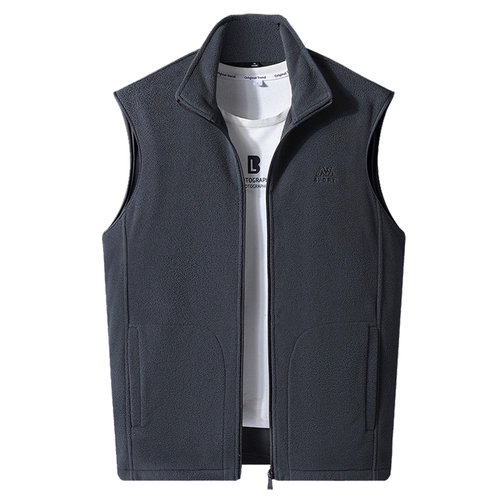 Демисезонный модный жилет без рукавов, удерживающая тепло куртка, для среднего возраста