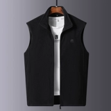 Демисезонный модный жилет без рукавов, удерживающая тепло куртка, для среднего возраста