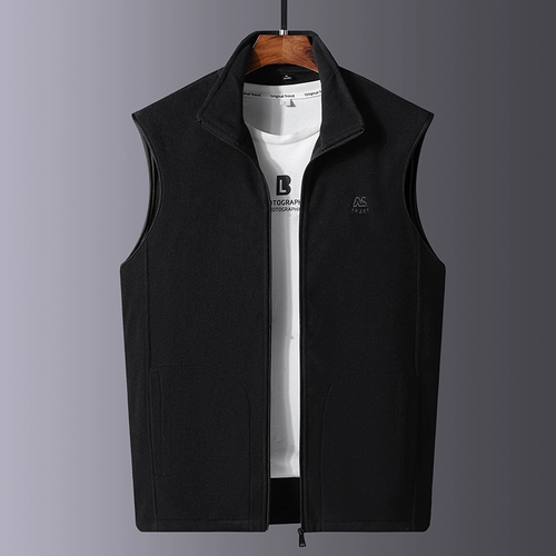 Демисезонный модный жилет без рукавов, удерживающая тепло куртка, для среднего возраста