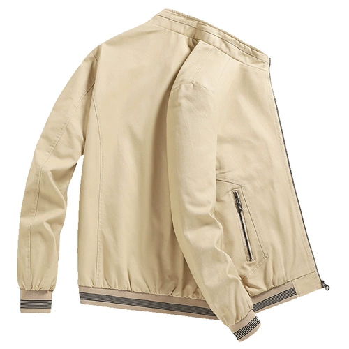 Мужская осенняя хлопковая куртка, для среднего возраста