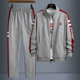 Демисезонный спортивный костюм, кардиган для отдыха, спортивный комплект, оверсайз