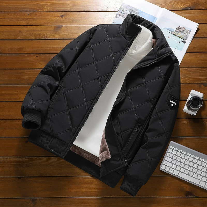 Khaki keep warm down jacket