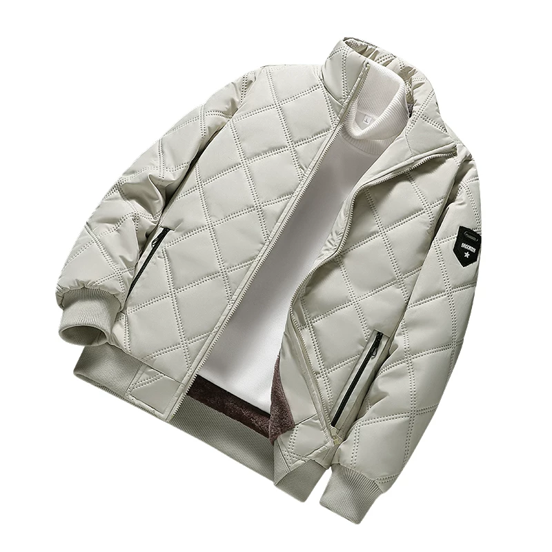 Khaki keep warm down jacket