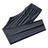 Дыхательная шелковая ткань, летние тонкие спортивные быстросохнущие штаны, свободный прямой крой