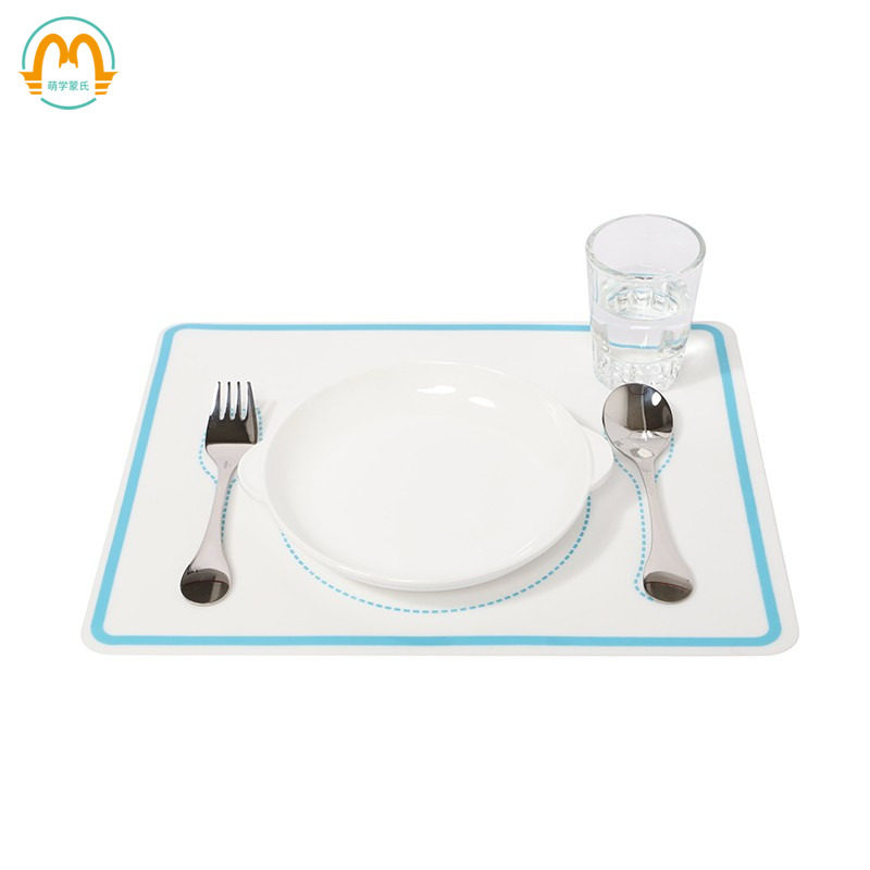 Mengxi IC Children's Dining Set Kindergarten Classroom Family tableware Breakfast pad toddler spoon forkwater