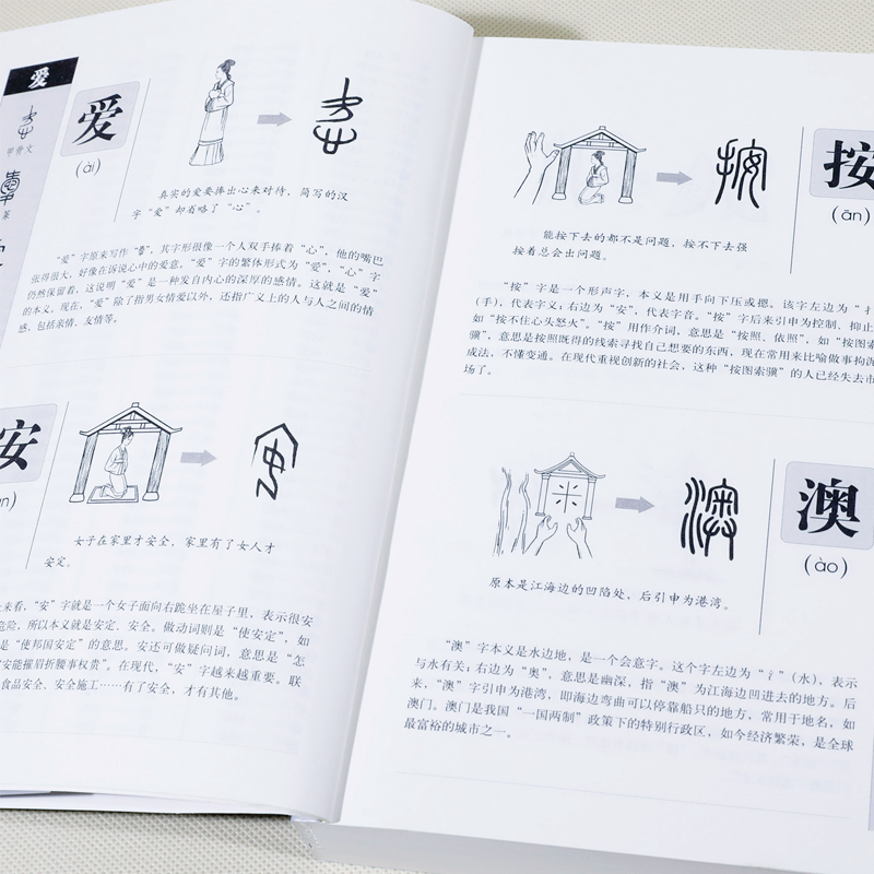 圖解 說文解字 畫說漢字1000個漢字的故事許慎著圖說展示漢字