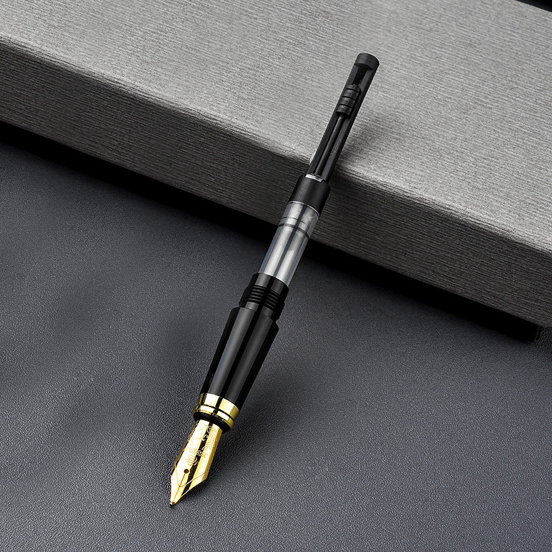 Hero Fountain Pen Nib 6006 Exclusive Set with Iridium Gold Nib Ink Absorber, Art Tip, Curved Tip, Bent Tip, Dark Tip, Straight Tip, Replaceable Ink Cartridges, Brand Genuine