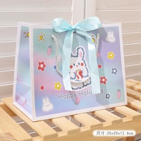 Mid -Number Gift Bacd+Blue Ribbor