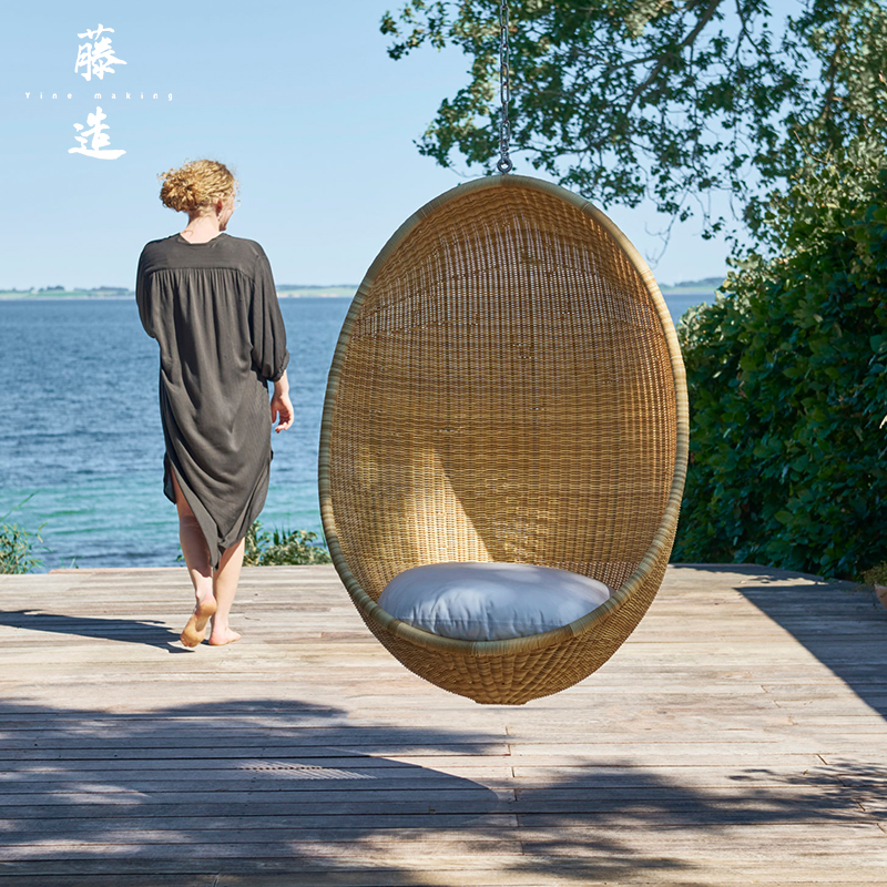 Egg egg egg hanger nest hanging basket indoor adult cradle American simple balcony knitting net red