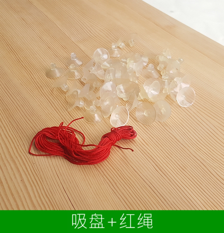 (Sucker) Adsorbing glass tiles Smooth lacquered plastic surface Fixing small objects of toys and accessories