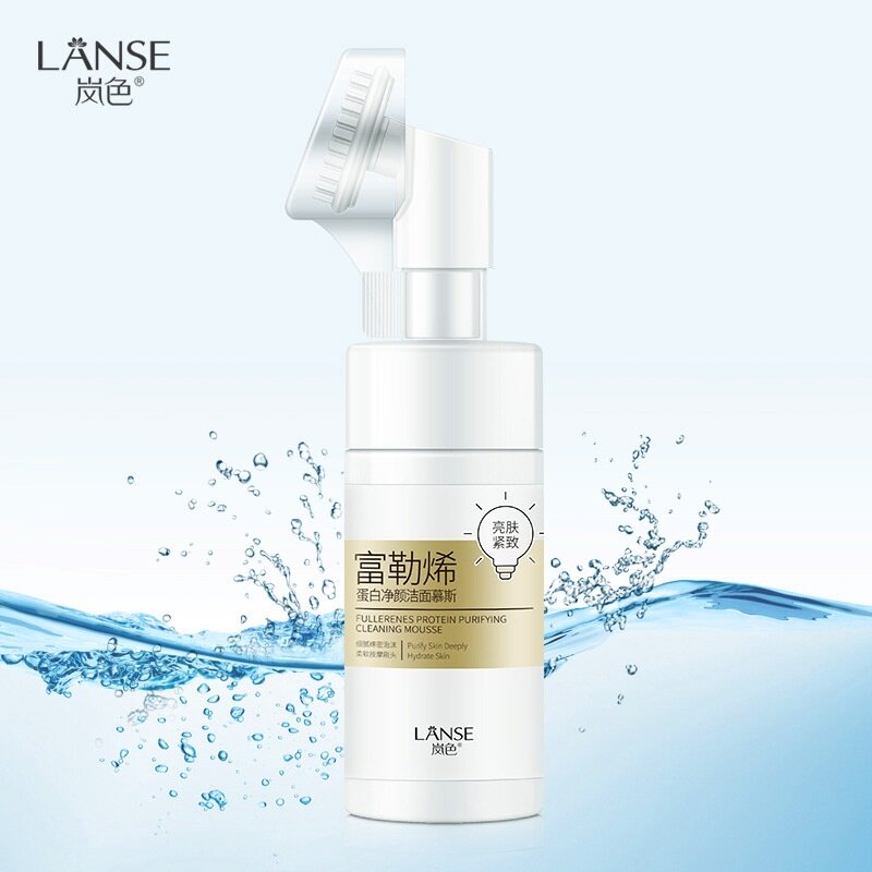 Landscarfen Fulleryn men control oil cleaning face Mouss deep cleaning face - washing milk amino acid foam cleaning breast