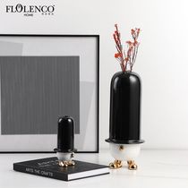 Creative modern simple cartoon long hat ceramic vase model room wine cabinet childrens room home interesting decorative ornaments