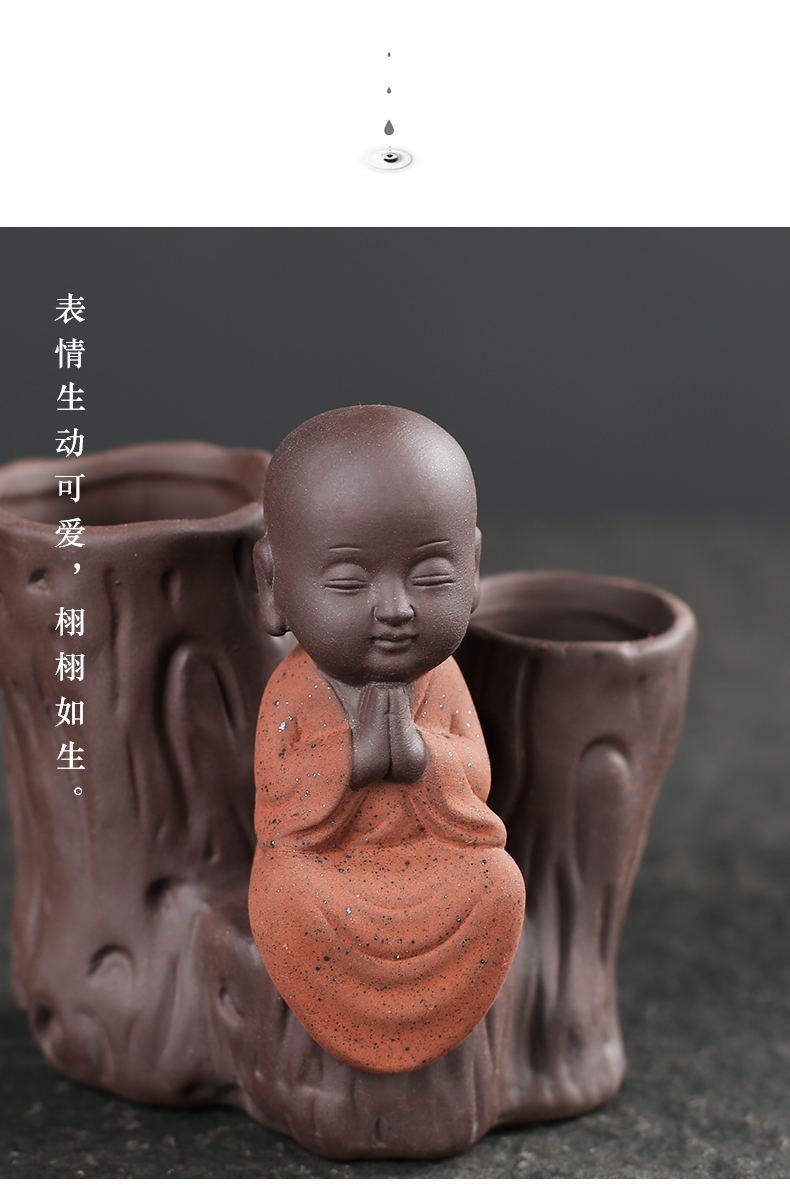 Yu Xuan Creative Zen đôi cọc gỗ nhỏ hoa tay trang trí trang trí nước văn hóa hoa bình phòng khách trang trí - Vase / Bồn hoa & Kệ bình hoa giả đẹp