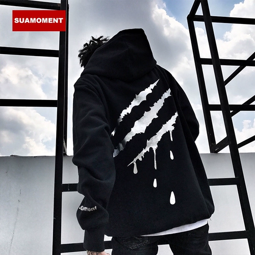 Осенняя толстовка с капюшоном для влюбленных, балахон, оверсайз