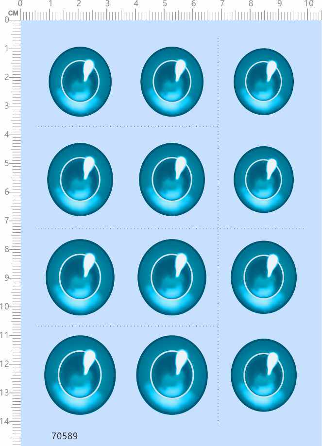 70589 whole version of glue machine pooch blue green eyes water sticker water transfer model set to make custom A6-Taobao