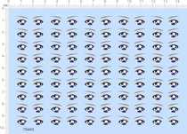 70445 full page glue no scale Sailor Moon eyes and eyebrows doll doll figure label water sticker A6