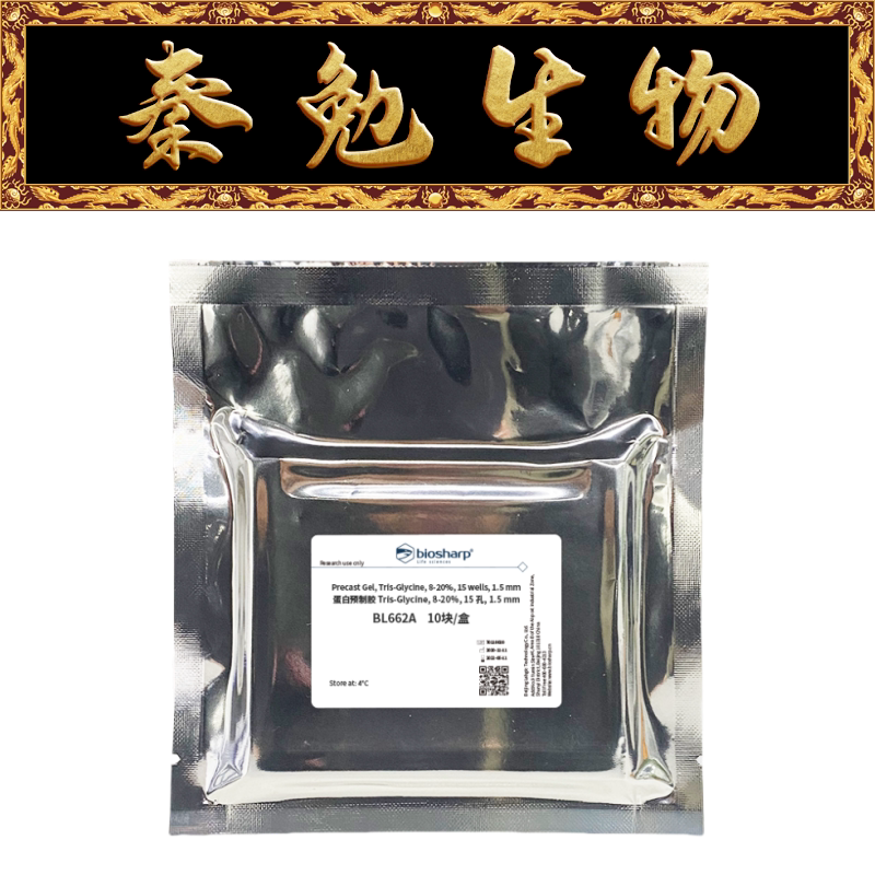 Biosharp白鲨 BL662A 蛋白预制胶Tris-Glycine8-20％15孔1.5 mm