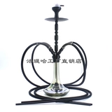 Арабский водный дым Полный комплект ночной сцены KTV с роскошной высокой стеклянной шликовой батонной сигарет сигарет