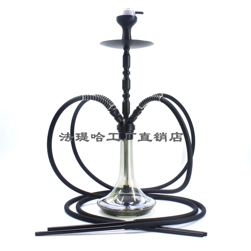 Арабский водный дым Полный комплект ночной сцены KTV с роскошной высокой стеклянной шликовой батонной сигарет сигарет