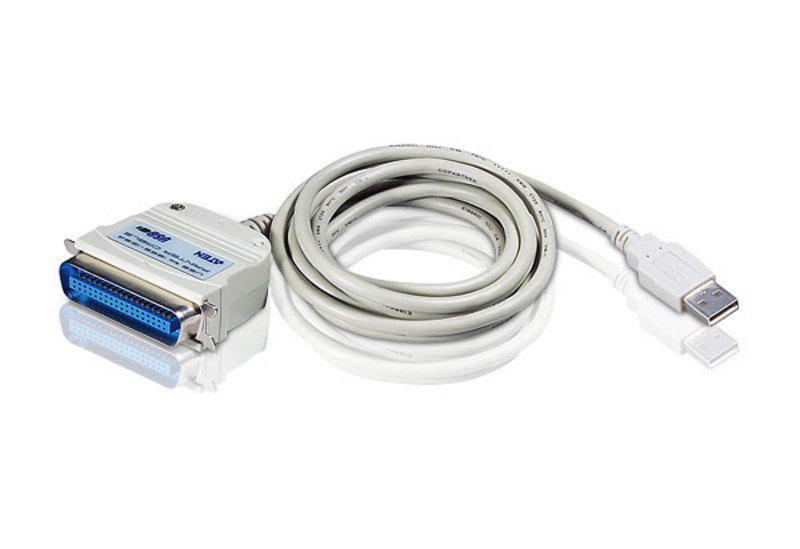 Original ATEN UC1284B USB transfer printer side-by-side port converter