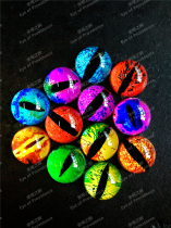 Glazed glass Yiye eyesaurus Eyesaurus Lizard Eye lizard Eye DIY eyes Eye Hand-eye All Eyes Full View