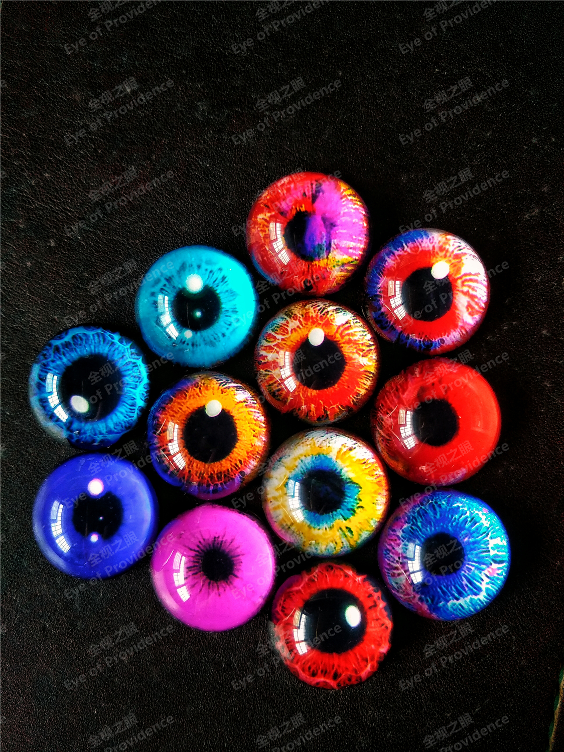 Glass prosthetic eye fake eye specimen eye cat eye lizard eye DIY handmade ring eye handmade eye all-seeing eye punk