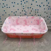 Маленькая летняя колыбелька с розовой люлькой без люльки