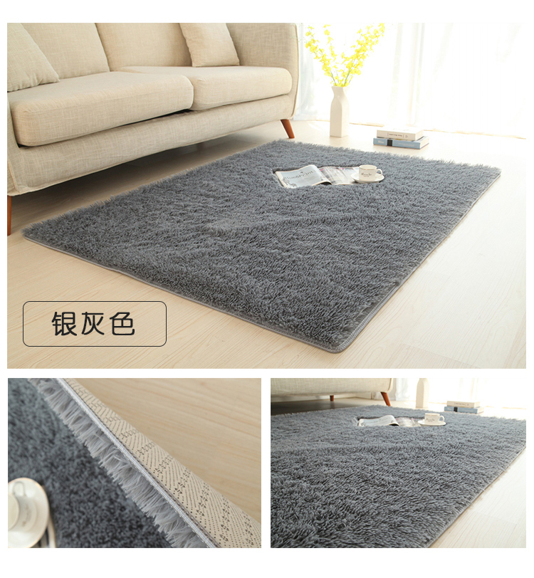 Thời trang Bắc Âu thảm màu rắn phòng khách phòng ngủ đầy đủ thảm in lưới ảnh đỏ thảm sống - Thảm thảm lông cừu