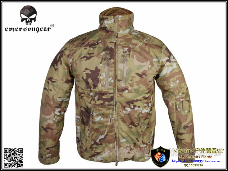 Emersongear Love Merson Outdoor Light Tactical Soft-shell Jacket (No Hat) Soft-shelled Windsuit Jacket