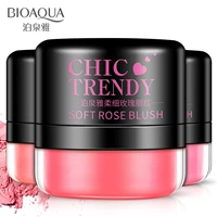 Boquan Ya soft rose blush tự nhiên dưỡng ẩm nhẹ rouge dưỡng ẩm kéo dài khả năng sửa chữa phấn má trang điểm nữ phấn má peripera