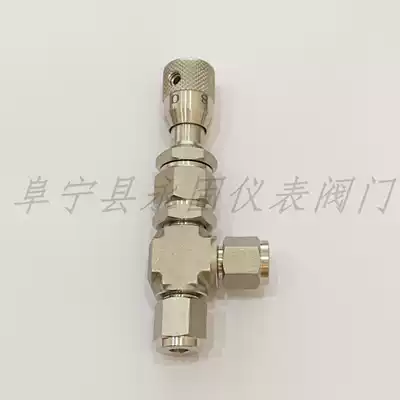 Stainless steel clamp sleeve type angle type micro control valve WL91H-320P flow regulating needle type regulating valve WL94H