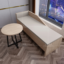 Hotel Furniture Chaise Sofa Round Table and Chair Combination Simple Panel Japanese Tatami Sofa Hotel Famous Place Package