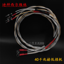 Fever grade imported single crystal copper silver-plated horn wire Dubai Sylveline main soundbox line double sterling silver shielded wire