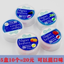 American cleanpik orthodontic biting glue invisible orthodontic braces teeth to keep rich clean and beautiful 10 pieces 5 taste