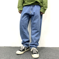 SOULSTYLE original hip hop hip hop hip hop dance vintage washed loose plain dad pants casual small feet denim trousers